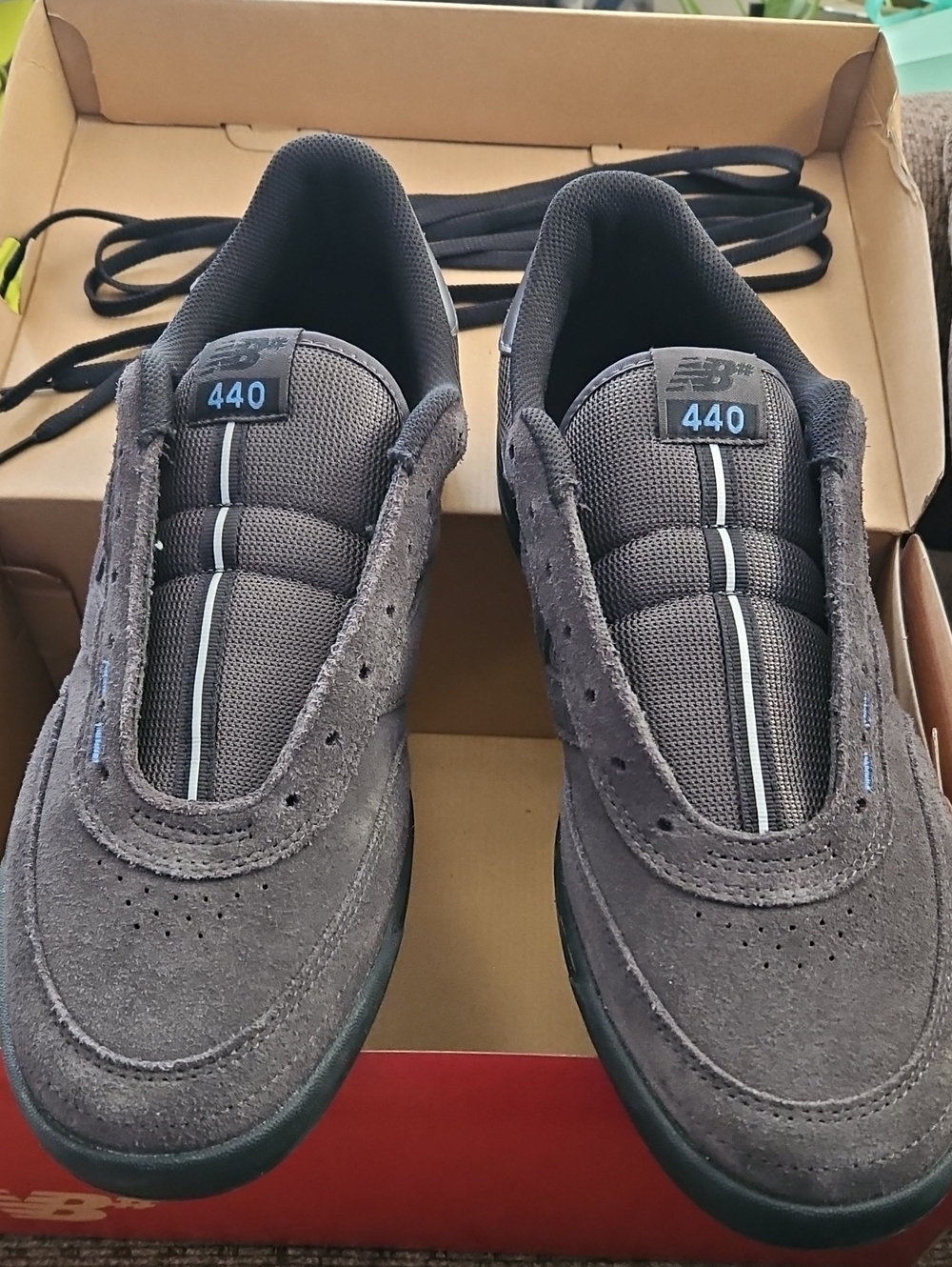 New Balance 440 Men's Black Suede Sneakers Size 13 - Picture 1 of 13